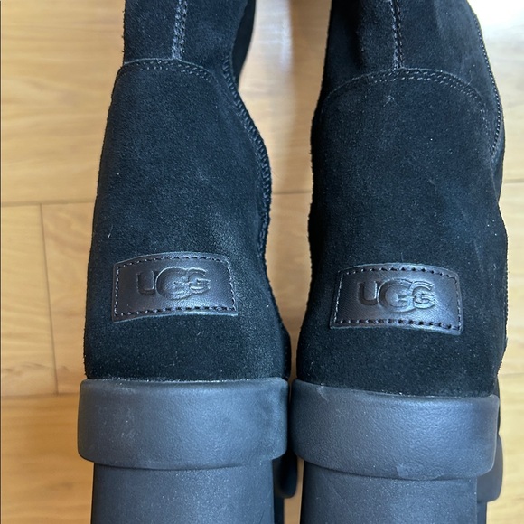 NWOT UGG Black Suede New Heights Platform Xtra Over the Knee Boots | Size 8.5 - Picture 5 of 11